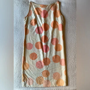 Vintage The Holiday Shop by Tori Richard Honolulu dress, cream pink orange. S/M